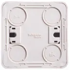 ЭТЮД Выключатель двухклавишный наружный с подсветкой Сосна