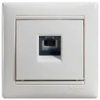 VALENA Рамка 1 пост горизонтальная белая