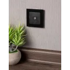 Стокгольм Механизм Розетки TV 1-местной 75Ом 5-862МГц черной