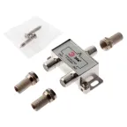 Делитель ТВ D-F-04 2 ответвления под F разъём в комплекте 3 F разъёма 5-1000 МГц