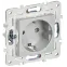 SKANDY Розетка с заземлением без защитных шторок 16А SK-R05S серебряный IEK