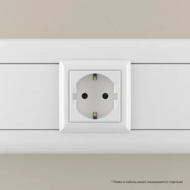 Avanti Розетка ''Белое облако'', 2P+E, с защитными шторками, 2 модульная