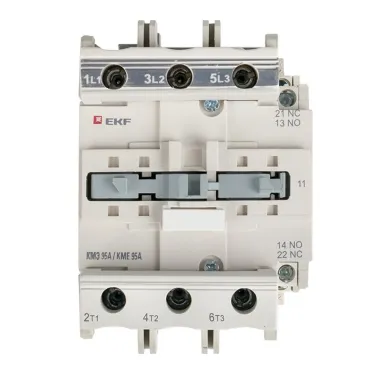 Пускатель магнитный КМЭ 95А катушка управления 220В АС малогабаритный 1NO 1NC