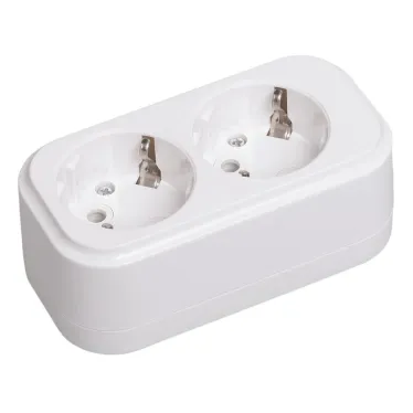Колодка K02 2 места 2P+PE 16A CLASSIC