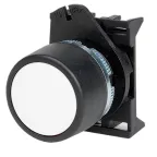 Кнопка плоская без фиксации белая