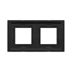 Рамка из металла, ''Avanti'', черная, 4 модуля