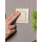 Валенсия выключатель 1-кл. 10А кремовый проходной