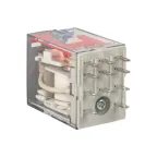 Реле промежуточное с кнопкой и мех. Индикацией RPAt 22/3 10A 24В DC AVERES