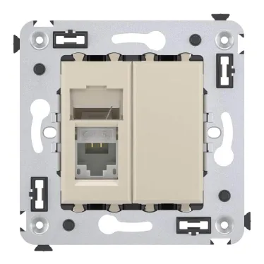 Avanti Розетка RJ-45 в стену 5e одинарная ''Ванильная дымка ''
