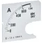 Шкала сменная для амперметра Э47 600/5А класс точности 1,5 72х72мм