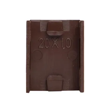 Соединитель (20х10) (4 шт) Plast под темное дерево