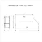 Переходник левый с крышкой Стандарт 400х300х80