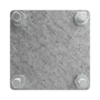 Соединитель полоса - полоса 80х80 мм