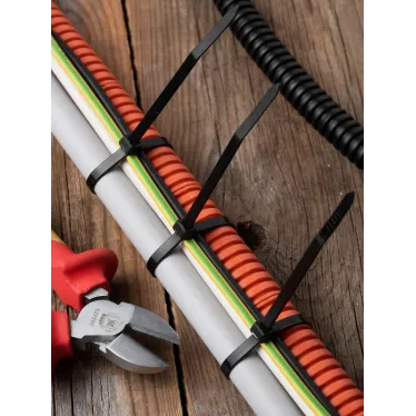 Хомут 4.8х200 черный нейлон (100шт)