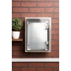 Бокс пластиковый с монтажной платой прозр. дверь 400х300х170 мм IP65 PROxima