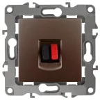 Розетка аудио, Эра12, бронза, 12-3111-13