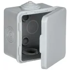 Коробка распределительная КМ 65х65х50мм о/к IP54 4 вв. (7035) GENERICA