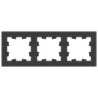 Рамка трехпостовая ATLASDESIGN универсальная карбон