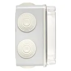 Коробка распаячная КМР-050-041пк пылевлагозащищенная10 мембранных вводов уплотнительный шнур прозрачная крышкой (150х110х70) PROxima