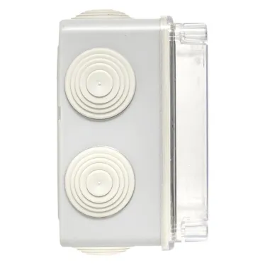 Коробка распаячная КМР-050-041пк пылевлагозащищенная10 мембранных вводов уплотнительный шнур прозрачная крышкой (150х110х70) PROxima