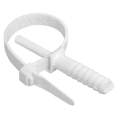 Хомут 7х150мм дюбельный белый (50шт)