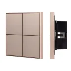 INTELLIGENT ARLIGHT Кнопочная панель KNX-304-23-IN Champagne (BUS, Frame) (IARL, IP20 Металл, 2 года)