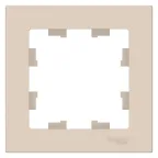 Рамка однопостовая ATLASDESIGN бежевый