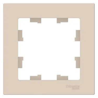 Рамка однопостовая ATLASDESIGN бежевый