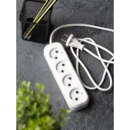 Удлинитель 'Эксперт' 4 гнезда 2 метра 10А/2.2кВт без заземления ПВС 2х0.75 PROxima