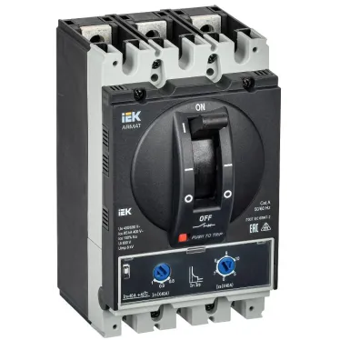 Выключатель автоматический в литом корпусе ARMAT 3P типоразмер A 85кА 40А расцепитель термомагнитный регулируемый