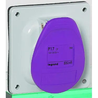 Розетка встраиваемая 16А 2К 24В IP44