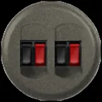 Celiane Лицевая панель двойной акустической розетки 2х067311 графит