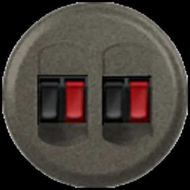 Celiane Лицевая панель двойной акустической розетки 2х067311 графит