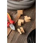 Угол внутренний (16х16) (4 шт) Plast под светлое дерево