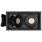 Светильник CL-SIMPLE-S148x80-2x9W Day4000 (BK, 45 deg) | 026877 | Arlight