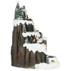 Фигура светодиодная новогодняя  EFIS-S07 композиция Рождество музыка теплый белый свет 3*АА 25*23*34 см | Б0060485 | ЭРА