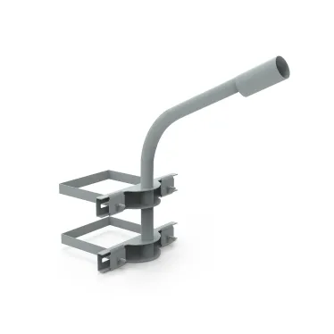 Кронштейн для уличных светильников на опору с 2 хомутами 625х460х680 D48мм | 903265302 | Gauss