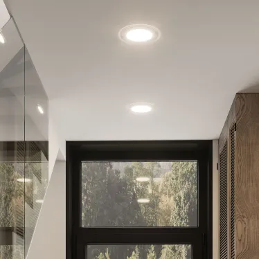 Светильник светодиодный встраиваемый круглый с декоративным стеклом 18W 4000K 1/20 | 947111218 | Gauss