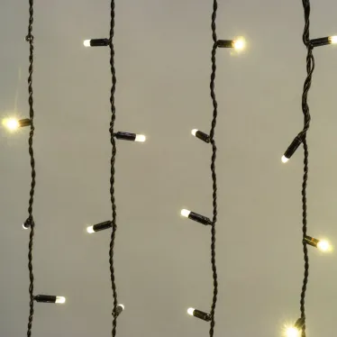 Гирлянда "Светодиодный Дождь" 2х1,5м, постоянное свечение, черный провод, 230 В, диоды ТЕПЛЫЙ БЕЛЫЙ, 360 LED | 235-126 | NEON-NIGHT