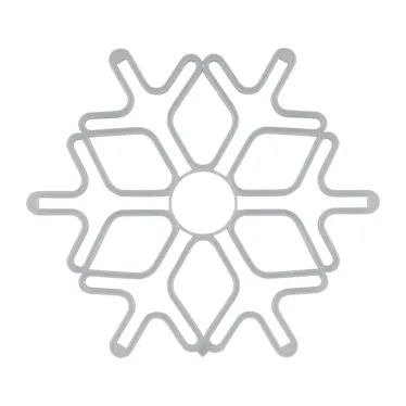 Фигура Снежинка из гибкого неона, 60х60 см, цвет свечения синий | 501-343 | NEON-NIGHT