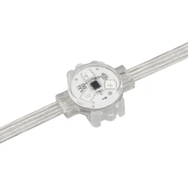 Модуль управляемый VISOR-SPI-5060-3-12V RGB 120deg (D30x16mm, 0.75W, IP68) | 029377 | Arlight