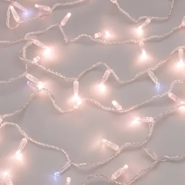 Светодиодная гирлянда ARD-STRING-CLASSIC-10000-CLEAR-100LED-FLASH Rose Gold (230V, 7W) (Ardecoled, IP65) | 025790 | Arlight