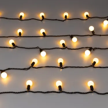 Светодиодная гирлянда ARD-BALL-CLASSIC-D23-10000-BLACK-80LED WARM (230V, 3.5W) | 025617 | Arlight