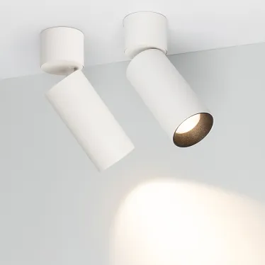 Светильник SP-POLO-SURFACE-FLAP-R65-8W Warm3000 (WH-BK, 40 deg) | 027533 | Arlight