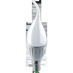 Лампа светодиодная LED 5Вт Е14 230В 4000К NLL-P-FC37-5-230-4K-E14-FR свеча на ветру матовая | 61026 | Navigator