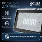 Прожектор светодиодный Qplus 30W 2550lm 6500K 200-240V IP65 графитовый LED 1/10 | 690511330 | Gauss