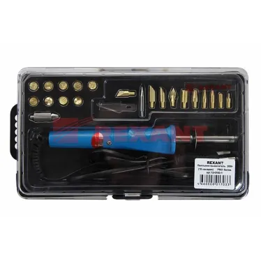 Набор паяльник-выжигатель, 21 насадка