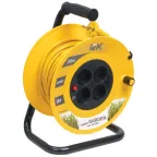 Удлинитель силовой 4 розетки шнур 20м ПВС 2x0.75 УК20 с термозащитой