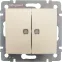 VALENA Переключатель одноклавишный с подсветкой 16AX слоновая кость