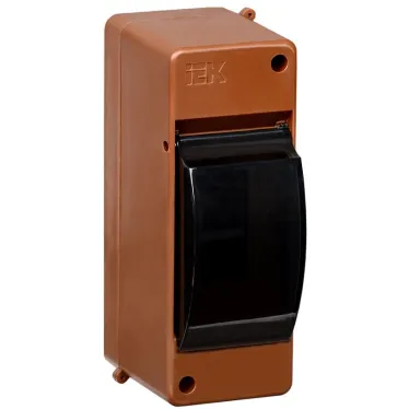 Бокс с прозрачной крышкой КМПн 2/2 для 2-х автоматических выключателей (Дуб)